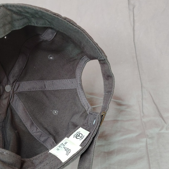 WELD Canvas Hat Strap Back Back Gray Canvas Ball Embroidered Logo Jo's Austin TX - Picture 6 of 8